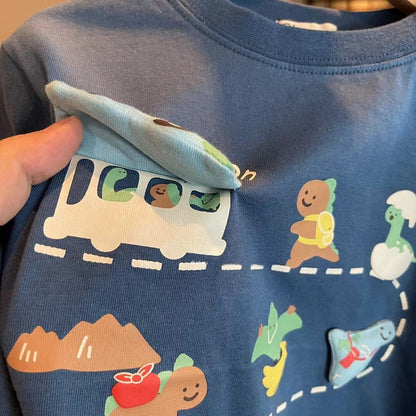 2-6thn | Tshirt Kaos Korea Basic Lengan Pendek Oblong karakter Anak Laki-laki Pakaian Bayi TXY catalog XBH