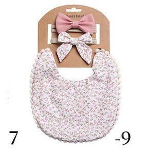 2 BANDANA + 1 BIB | SLABBER PITA HEADBAND BAYI SET CELEMEK TATAKAN LIUR ANAK catalog QUIN NF