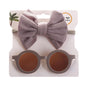 2in1 Bandana + Kacamata Hitam Anak Bayi Anti UV Outdoor Sunglasses Pita Catalog QUIN NJ