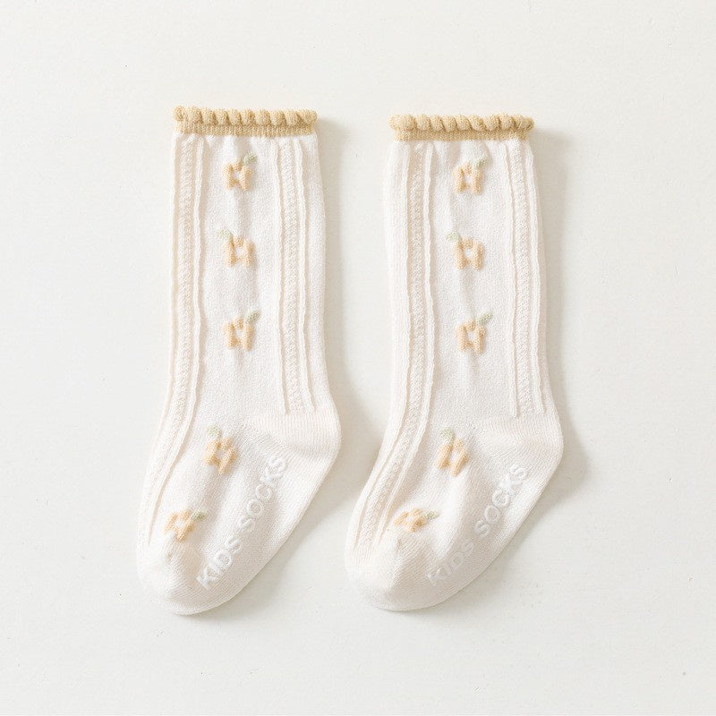 0-3 thn | KAOS KAKI RUFFLE BAYI ANAK IMPOR NEWBORN SOCKS PEREMPUAN catalog QN QBC