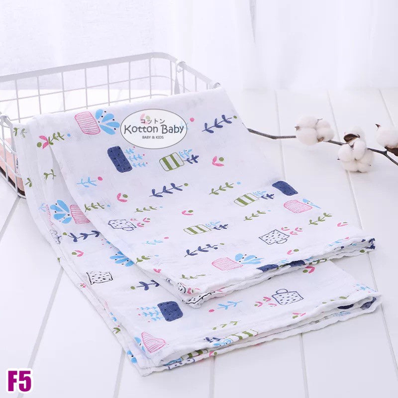 [120x110] Kain Bedong Muslin Bayi | Baby Swaddle Muslin Bamboo | Selimut Bayi Catalog DE