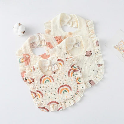 Premium BIB SLABBER BUNGA BAYI SET CELEMEK TATAKAN LIUR ANAK catalog DQIN DS