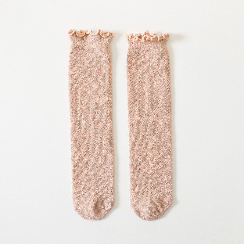 0-3 thn | KAOS KAKI PANJANG BAYI ANAK IMPOR NEWBORN SOCKS PEREMPUAN catalog QN QAD