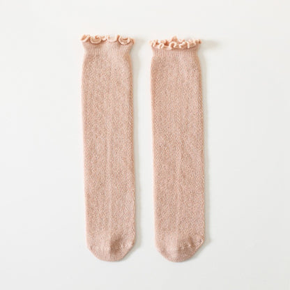 0-3 thn | KAOS KAKI PANJANG BAYI ANAK IMPOR NEWBORN SOCKS PEREMPUAN catalog QN QAD