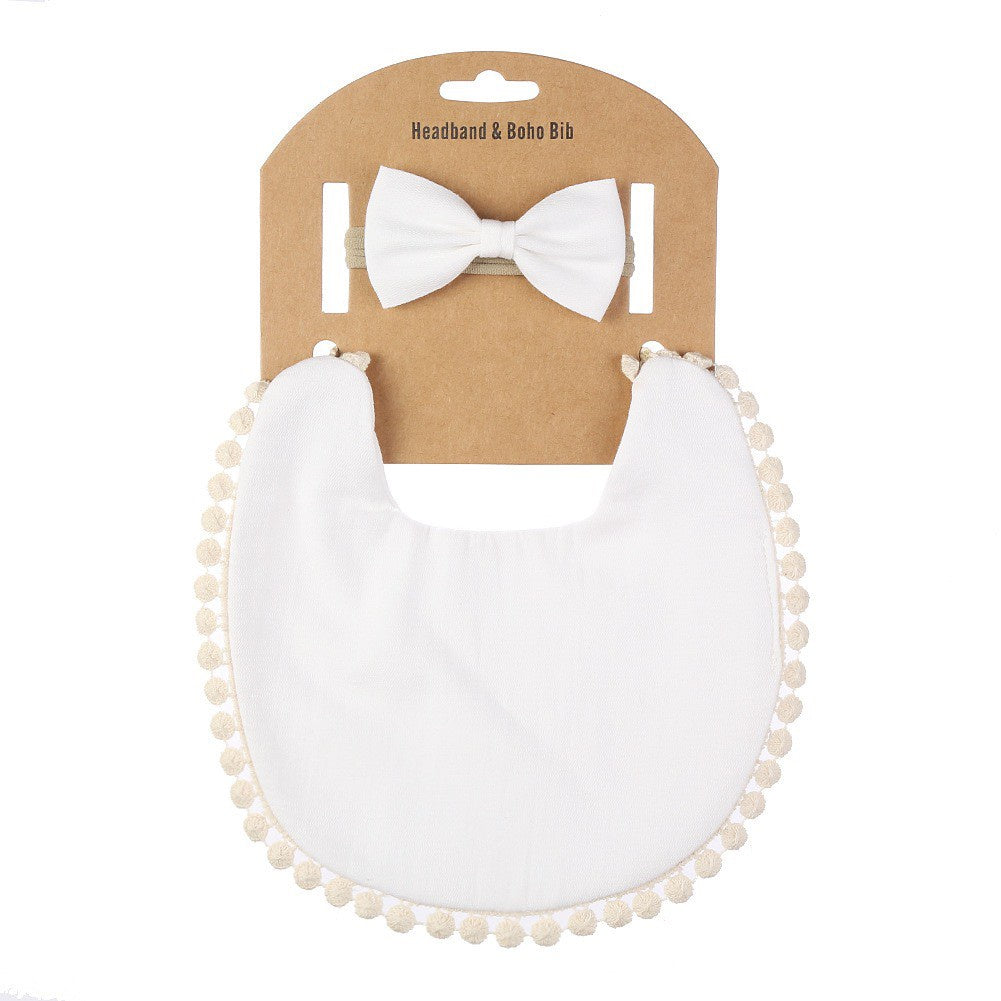 1 BANDANA + 1 BIB | SLABBER PITA HEADBAND BAYI SET CELEMEK TATAKAN LIUR ANAK catalog QUIN NG