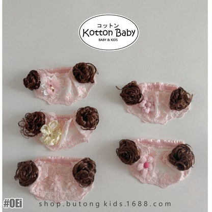 0-3 thn || Bandana Wig Korea Poni Rambut Palsu Topi Cepol Bayi Newborn Catalog OIMG OEi