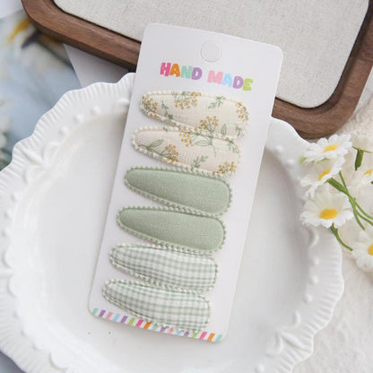 (isi 3psg) Set Jepitan rambut | Pita Rambut | bayi anak bunga import perempuan aksesoris catalog Ai