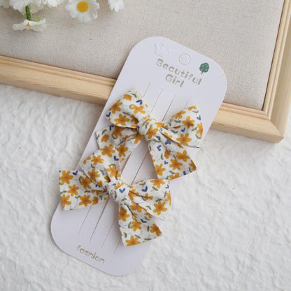 (isi 2psg) Set Jepitan rambut | Pita Rambut | bayi anak bunga import perempuan aksesoris catalog ATSP AK