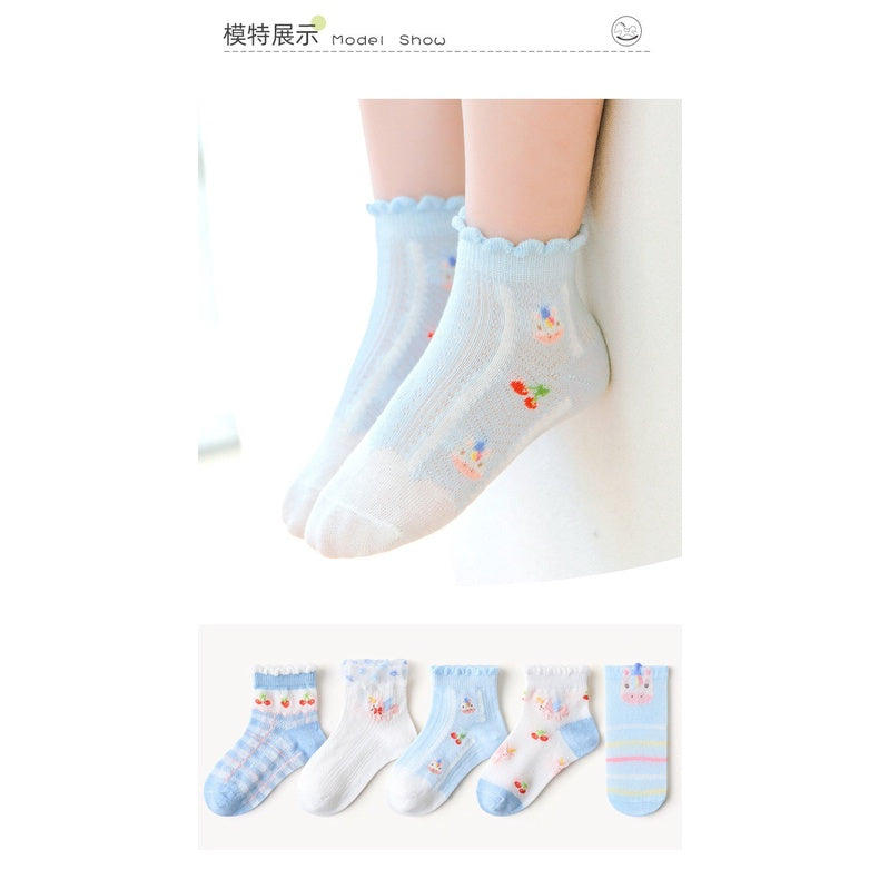 [SALE] [5 PSG] 1-3 thn | KAOS KAKI BAYI ANAK IMPOR SOCKS LUCU KARAKTER KARTUN UNISEX Catalog QN QAX