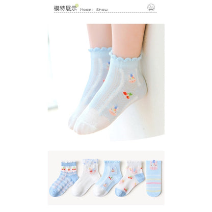 [SALE] [5 PSG] 1-3 thn | KAOS KAKI BAYI ANAK IMPOR SOCKS LUCU KARAKTER KARTUN UNISEX Catalog QN QAX