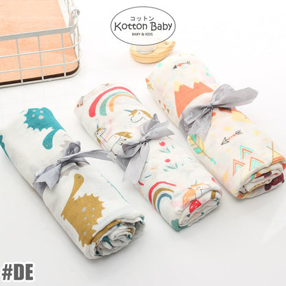 [120x110] Kain Bedong Muslin Bayi | Baby Swaddle Muslin Bamboo | Selimut Bayi Catalog DE