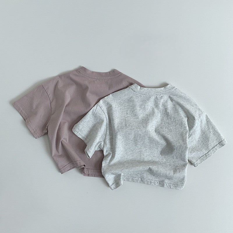 1-5thn | Tshirt Kaos Korea Basic Lengan Pendek Anak Laki-laki Pakaian Bayi MYTT catalog TAU