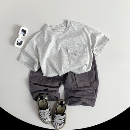 1-5thn | Tshirt Kaos Korea Basic Lengan Pendek Anak Laki-laki Pakaian Bayi MYTT catalog TAU