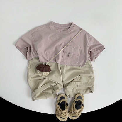1-5thn | Tshirt Kaos Korea Basic Lengan Pendek Anak Laki-laki Pakaian Bayi MYTT catalog TAU