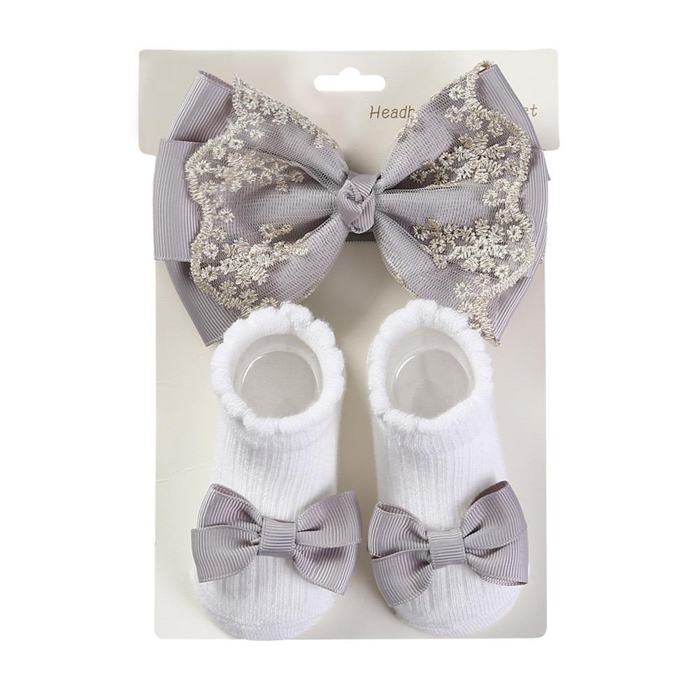 0-2 thn | 2in1 (Kaos kaki + Bandana) BAYI ANAK IMPOR SOCKS LUCU ANAK PEREMPUAN catalog QUIN NAK