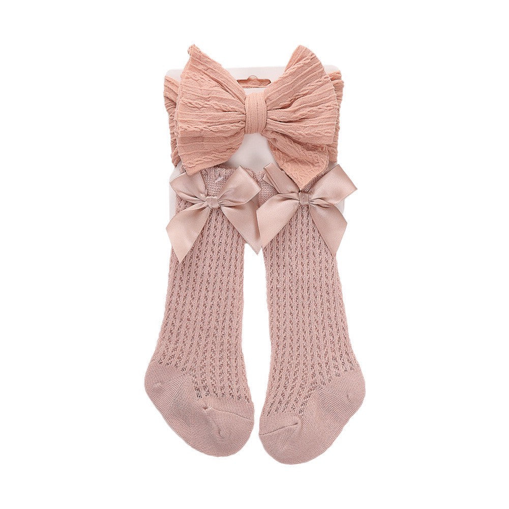 0-1 thn | 2in1 (Kaos kaki + Bandana) BAYI ANAK IMPOR SOCKS LUCU ANAK PEREMPUAN catalog QUIN NAN