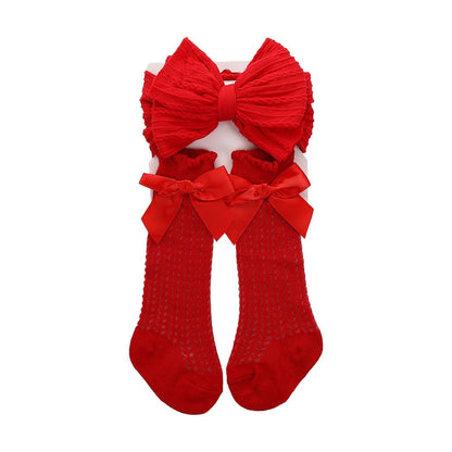 0-1 thn | 2in1 (Kaos kaki + Bandana) BAYI ANAK IMPOR SOCKS LUCU ANAK PEREMPUAN catalog QUIN NAN