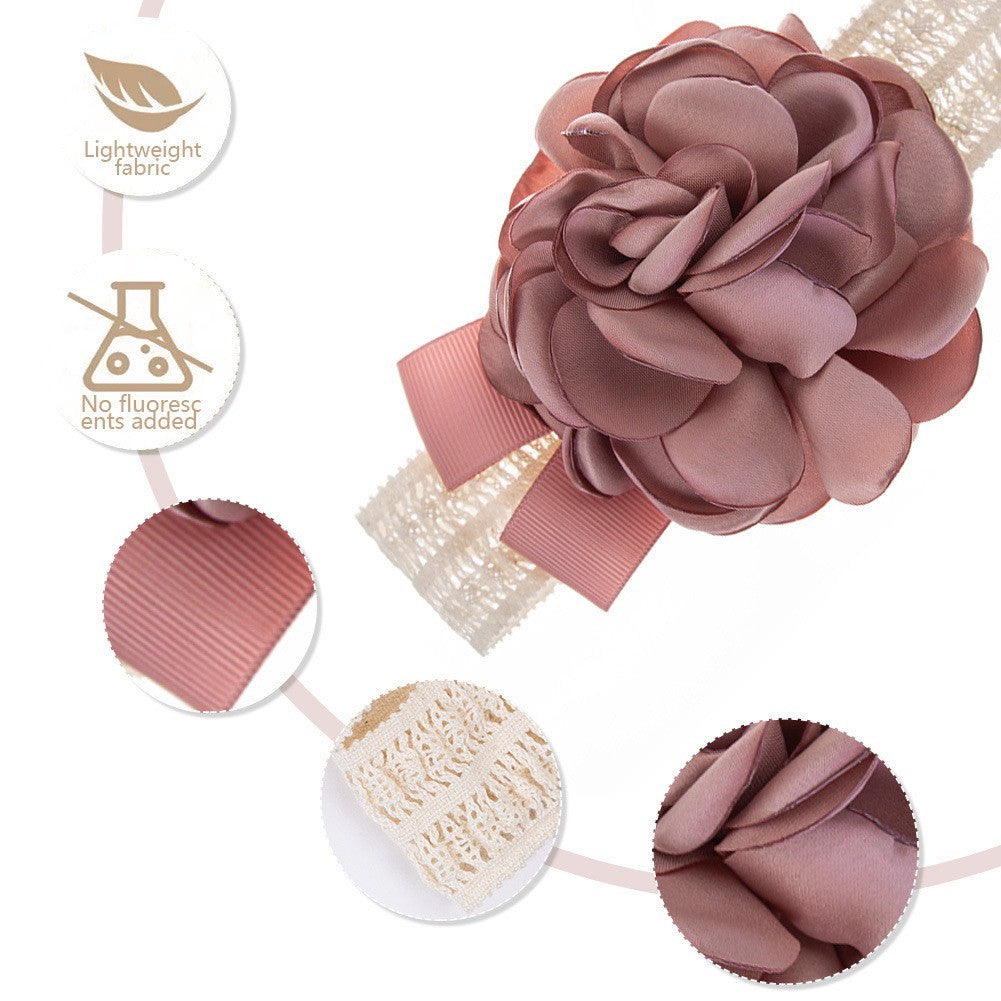 Bandana bayi lace renda brukat headband import pita anak perempuan catalog QUIN NAO
