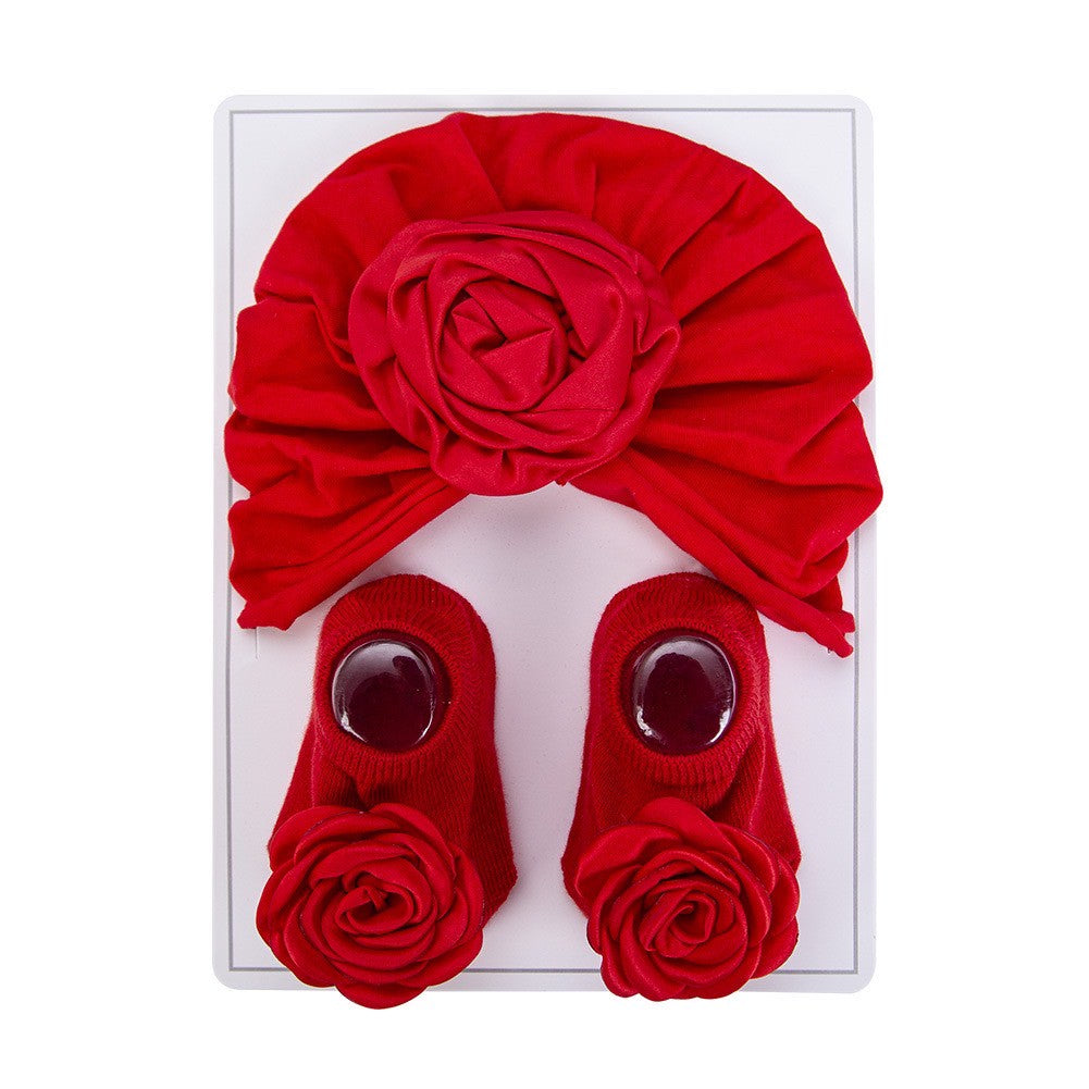 0-1 thn | 2in1 (Kaos kaki + Bandana) BAYI ANAK IMPOR SOCKS LUCU ANAK PEREMPUAN catalog QUIN NAS