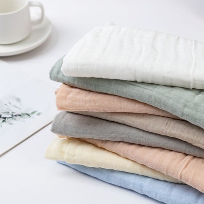 [100x100] Kain Bedong Muslin Polos Bayi | Baby Swaddle Muslin Bamboo | Selimut Bayi Catalog QUIN NAT