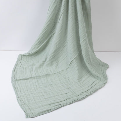 [100x100] Kain Bedong Muslin Polos Bayi | Baby Swaddle Muslin Bamboo | Selimut Bayi Catalog QUIN NAT