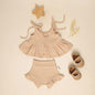 TINYME (free bandana) 0-18 bln || SETELAN ATASAN + CELANA RUFFLE (1 set) KAOS BAYI ANAK CASUAL BAJU TIDUR catalog TMTM Sophia
