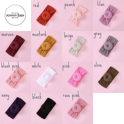 (Big Bow) Bandana bayi donut headband jumbo premium import pita anak perempuan catalog jbay JB S