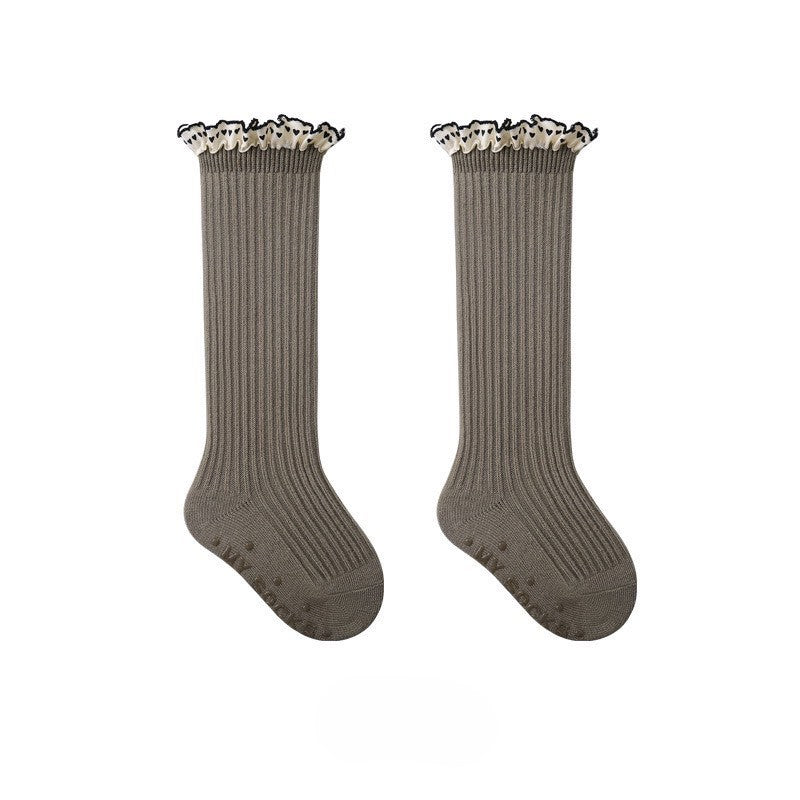 1-8 thn | KAOS KAKI PANJANG RUFFLE BAYI ANAK IMPOR NEWBORN SOCKS PEREMPUAN catalog NMBB FAX