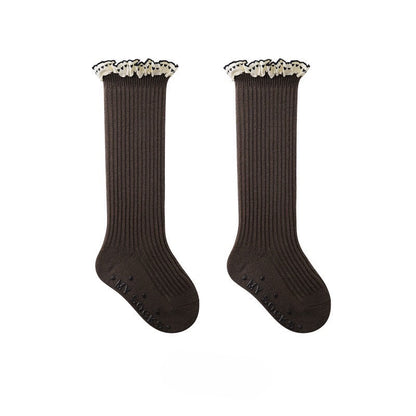1-8 thn | KAOS KAKI PANJANG RUFFLE BAYI ANAK IMPOR NEWBORN SOCKS PEREMPUAN catalog NMBB FAX