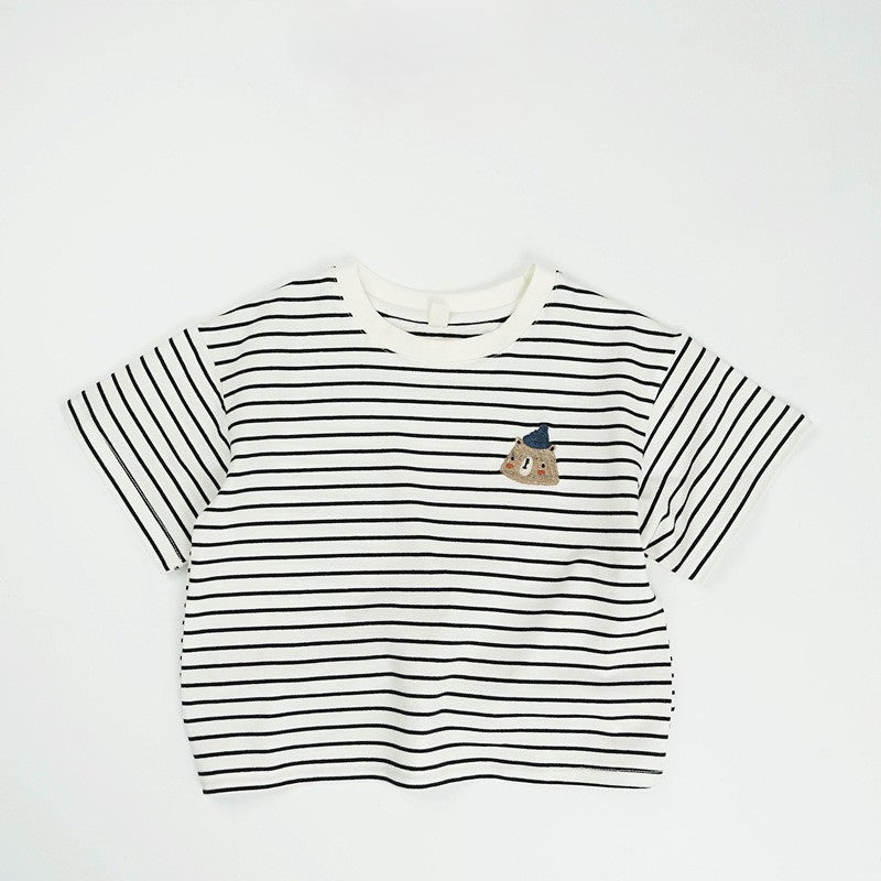 1-5thn | Tshirt Kaos Korea Basic Lengan Pendek Anak laki-laki Pakaian Bayi KQHZ catalog KBC