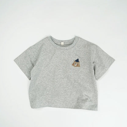 1-5thn | Tshirt Kaos Korea Basic Lengan Pendek Anak laki-laki Pakaian Bayi KQHZ catalog KBC