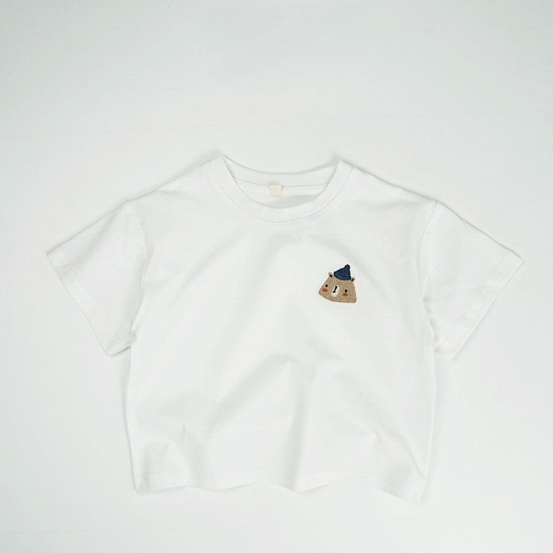 1-5thn | Tshirt Kaos Korea Basic Lengan Pendek Anak laki-laki Pakaian Bayi KQHZ catalog KBC