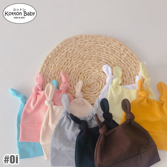 [SALE] 0-3 thn || Topi Bayi Newborn Anak Polos Kupluk Karakter Lucu Emen Anak Impor Catalog OIMG Oi