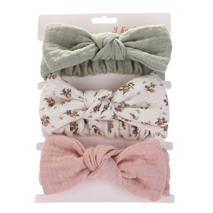(set 3pcs) ikat rambut scrunchie pita karet rambut anak bayi QUIN CATALOG NN