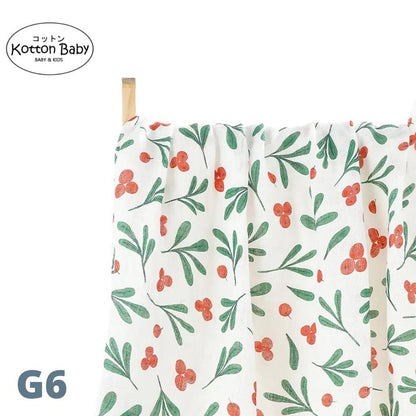 [120x120] Kain Bedong Muslin Bayi | Baby Swaddle Muslin Bamboo | Selimut Bayi Catalog G