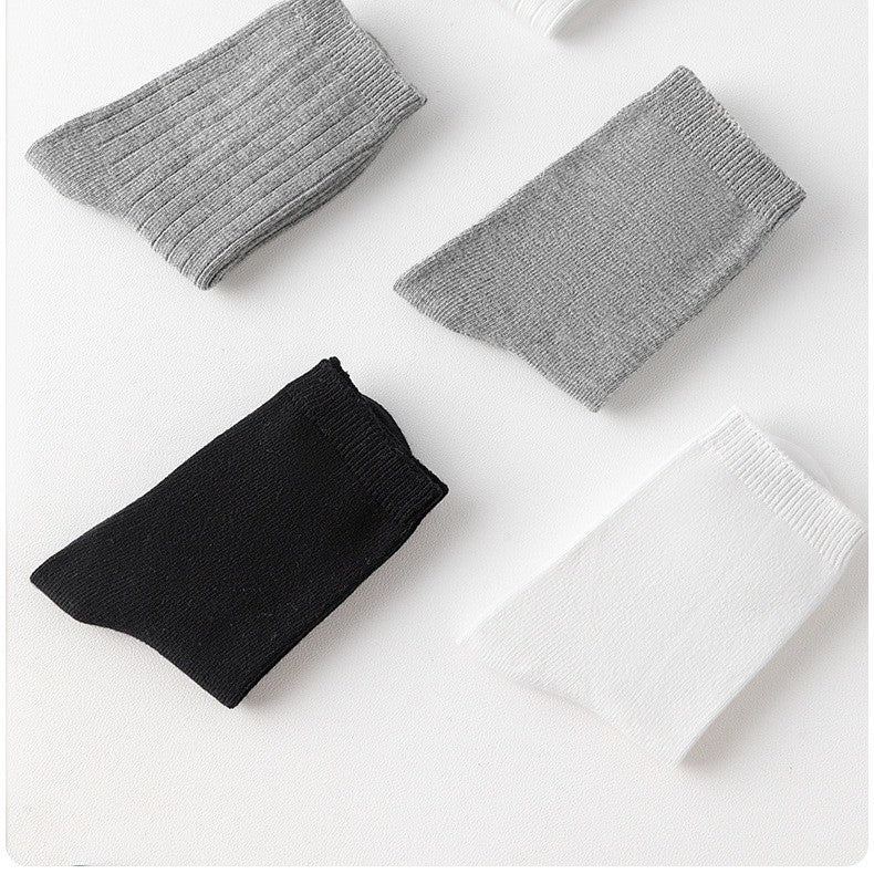 [5 PSG] 3-9 thn | KAOS KAKI ANAK SEKOLAH HITAM PUTIH IMPOR SOCKS LUCU UNISEX Catalog QN QET