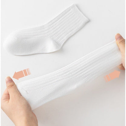 [5 PSG] 3-9 thn | KAOS KAKI ANAK SEKOLAH HITAM PUTIH IMPOR SOCKS LUCU UNISEX Catalog QN QET