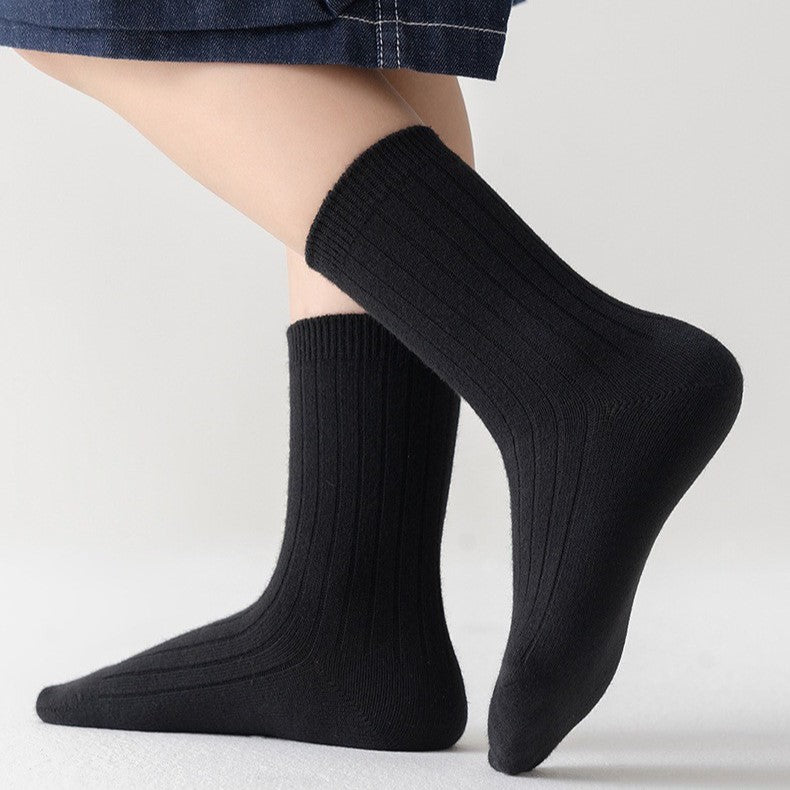 [5 PSG] 3-9 thn | KAOS KAKI ANAK SEKOLAH HITAM PUTIH IMPOR SOCKS LUCU UNISEX Catalog QN QET