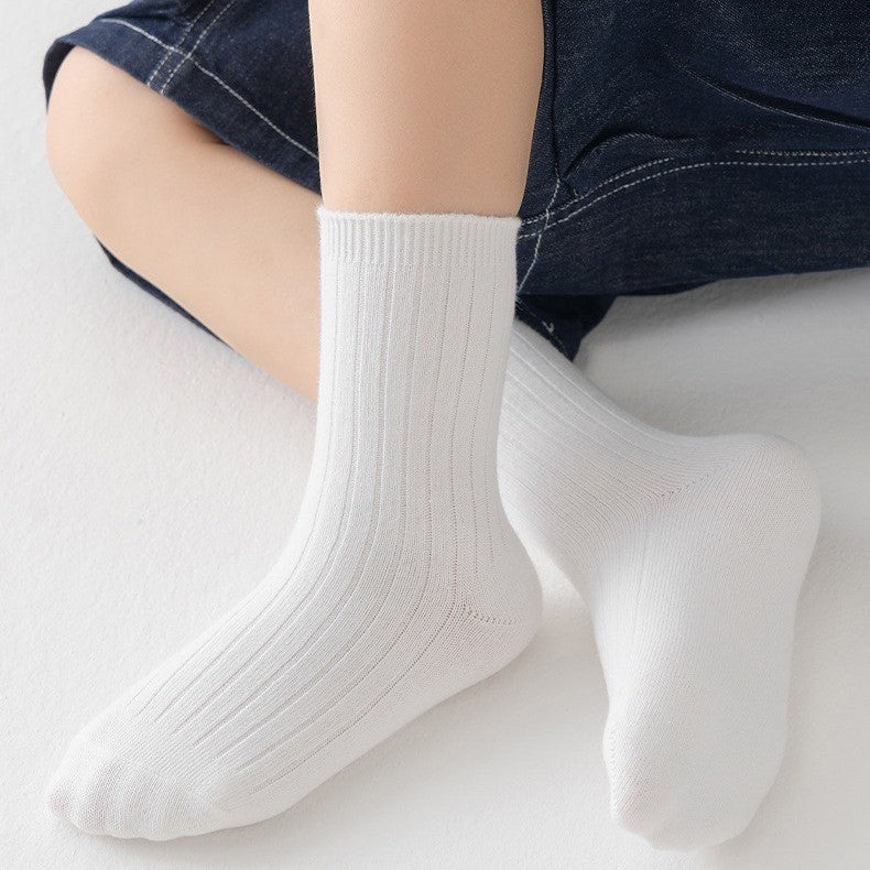 [5 PSG] 3-9 thn | KAOS KAKI ANAK SEKOLAH HITAM PUTIH IMPOR SOCKS LUCU UNISEX Catalog QN QET