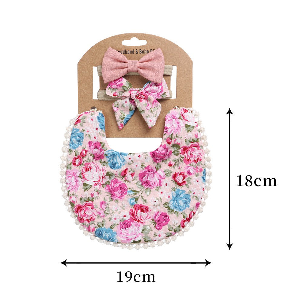 2 BANDANA + 1 BIB | SLABBER PITA HEADBAND BAYI SET CELEMEK TATAKAN LIUR ANAK catalog QUIN NF