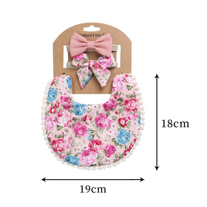 2 BANDANA + 1 BIB | SLABBER PITA HEADBAND BAYI SET CELEMEK TATAKAN LIUR ANAK catalog QUIN NF