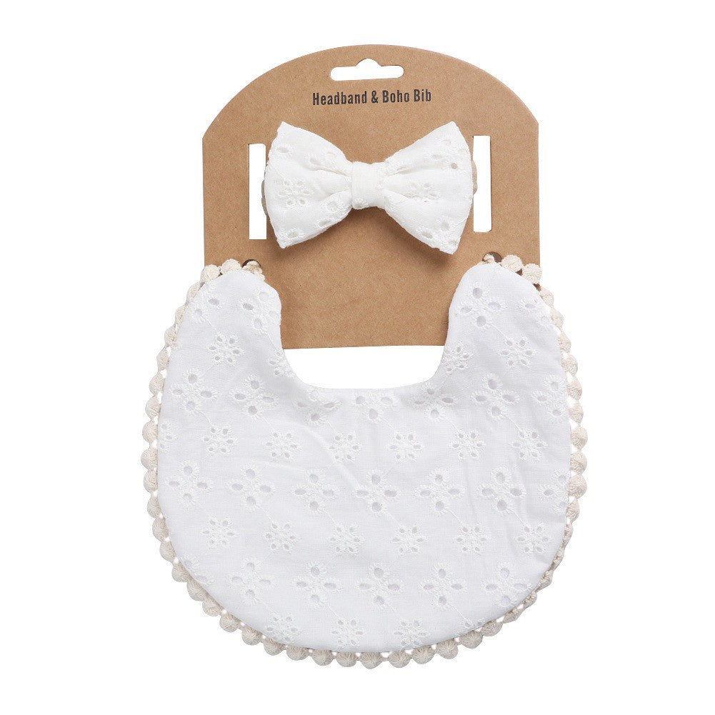 2 BANDANA + 1 BIB | SLABBER PITA HEADBAND BAYI SET CELEMEK TATAKAN LIUR ANAK catalog QUIN NF