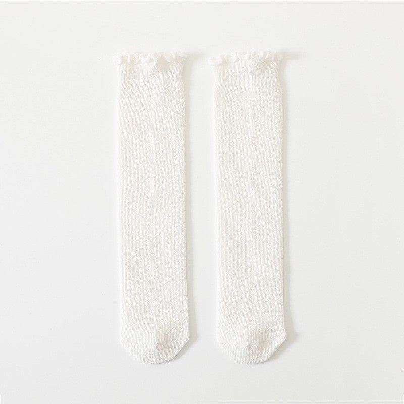 0-3 thn | KAOS KAKI PANJANG BAYI ANAK IMPOR NEWBORN SOCKS PEREMPUAN catalog QN QAD