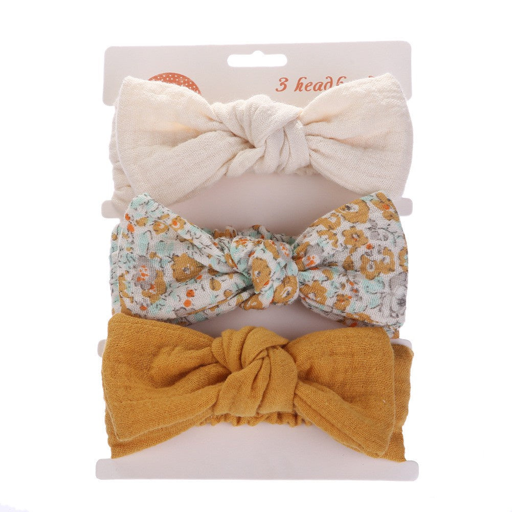 (set 3pcs) ikat rambut scrunchie pita karet rambut anak bayi QUIN CATALOG NN
