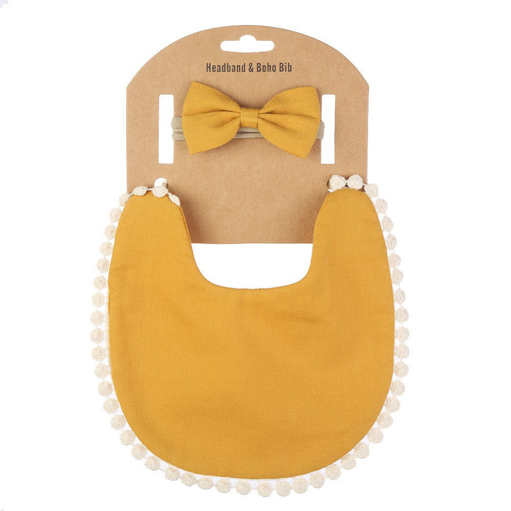 1 BANDANA + 1 BIB | SLABBER PITA HEADBAND BAYI SET CELEMEK TATAKAN LIUR ANAK catalog QUIN NG