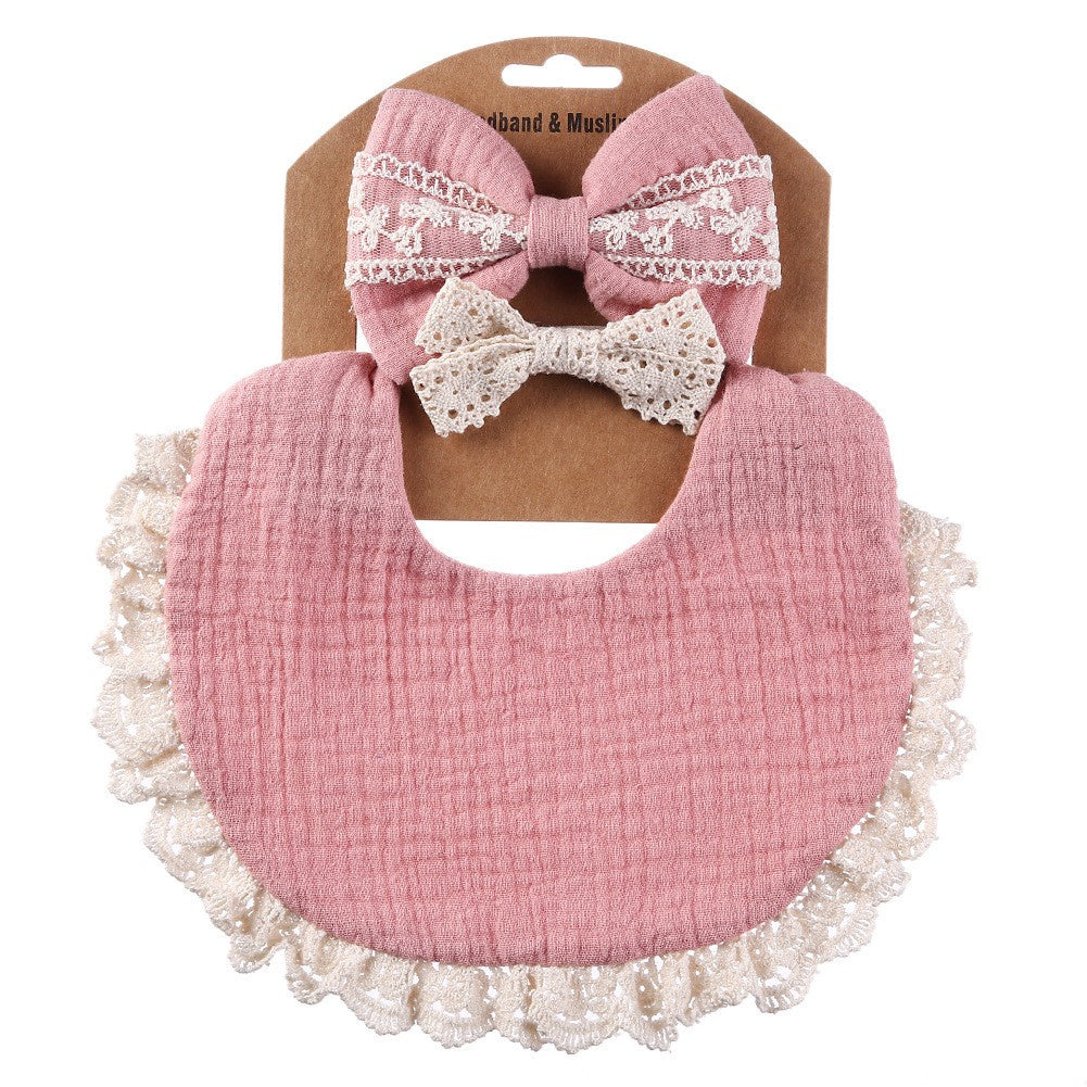 2 BANDANA + 1 BIB | SLABBER PITA HEADBAND BAYI SET CELEMEK TATAKAN LIUR ANAK catalog QUIN NK