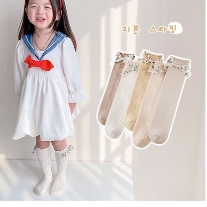 0-3 thn | KAOS KAKI PANJANG BAYI ANAK IMPOR NEWBORN SOCKS PEREMPUAN catalog QN QV