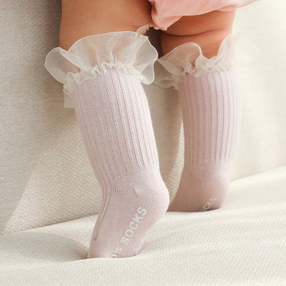 [SALE] 0-1 thn | KAOS KAKI RUFFLE BAYI ANAK IMPOR NEWBORN SOCKS PEREMPUAN catalog QN QD