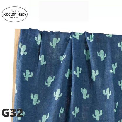 [120x120] Kain Bedong Muslin Bayi | Baby Swaddle Muslin Bamboo | Selimut Bayi Catalog G