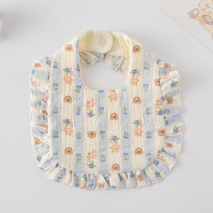 Premium BIB SLABBER BUNGA BAYI SET CELEMEK TATAKAN LIUR ANAK catalog DQIN DS